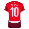 Camiseta de fútbol Suiza Xhaka 10 Primera Equipación Euro 2024 - Hombre